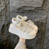 Sandals Girl 2025 Summer New Korean Version of Internet Celebrity Platform Muffin with Fairy Style with Skirt Roman Sandals Woman