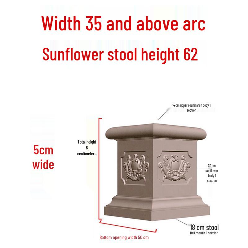 European Villa Courtyard Roman Column Base for Exterior Wall Decoration