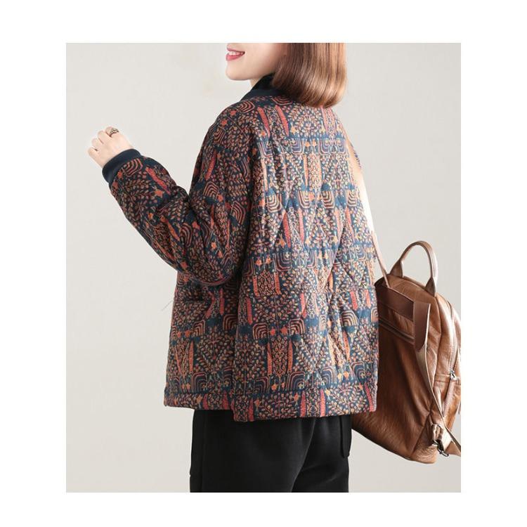 Women's Thick Cotton Jacket Autumn and Winter Loose and Slimming Cotton Jacket Thick Cotton Coat for Women