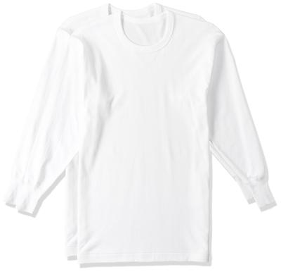 Gunze RP28082 Inner Long Round Set of Size LL To Japan Size Men's Shirts, Far-Infrared Processing, Quick-Drying, Smooth, Sleeve, Neck, 2, White,