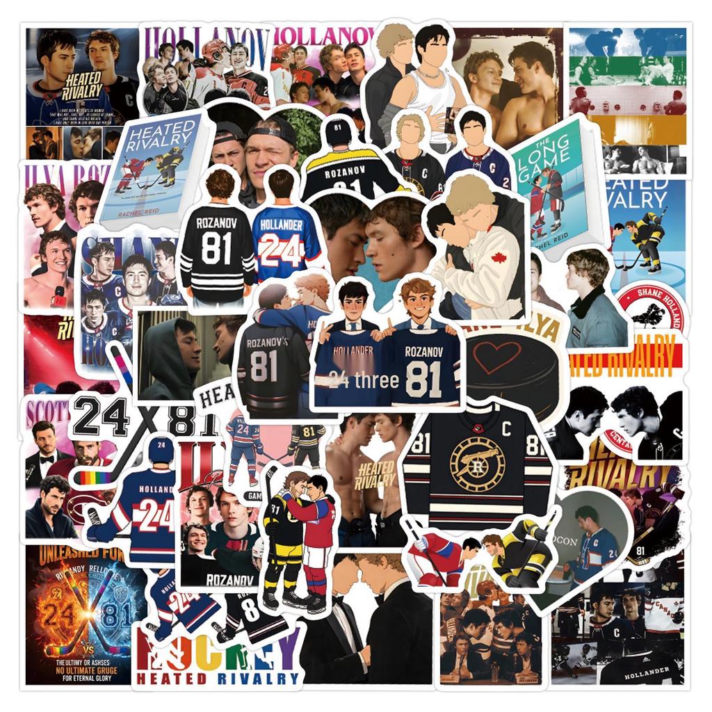 60PCS Cartoon Rivalry Showdown Stickers - Waterproof Decoration for Stationery, Water Cups, and Computers