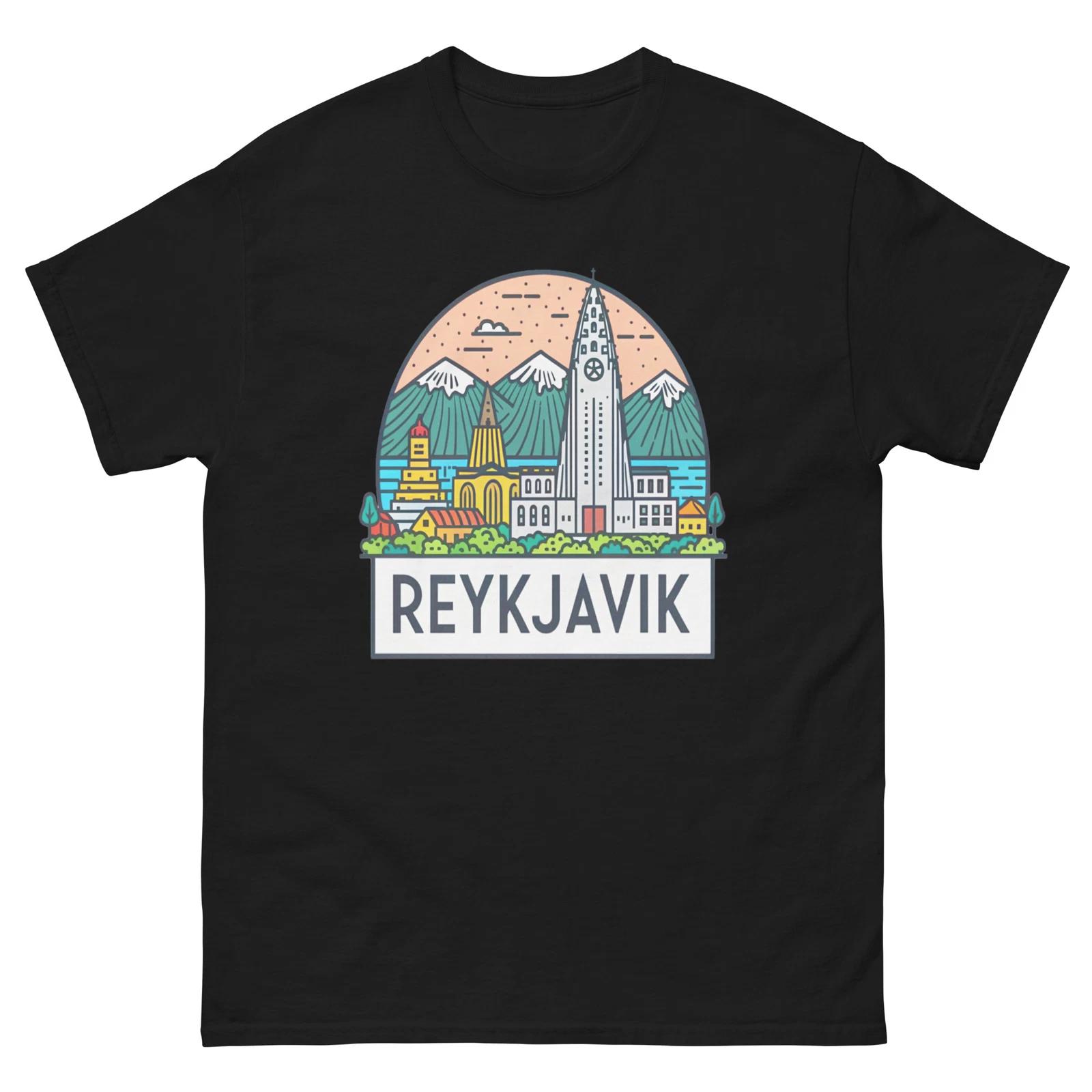 Reykjavik World Travel Urban Area City T-Shirt XL