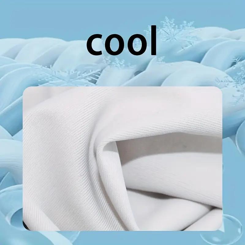 1 Pair Men's Lightweight Breathable Cooling Sports Sleeves Ice Silk Fabric Sweat-Absorbent for Cycling Fishing Running & Hiking