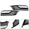 Gloss Black Front Fog Light Grill Covers 8V5807681A9B9 8V5807682A9B9 Fit A3 8V Sedan 2013-2016