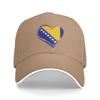 Unisexs Womens Bosnia and Herzegovina Flag Outdoor Hat  Adjustable Baseball Caps Casual Baseball Cap Sports Hats