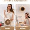 DS301 New Desktop Small Fan with USB Charging and Digital Display Turbo High-Speed Office Wall-mounted Mini Fan