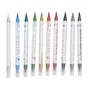 10 Colors Double Ended Nail Marker Pens Graffiti Dotting Drawing Liner Acrylic Nail Art Pen for  