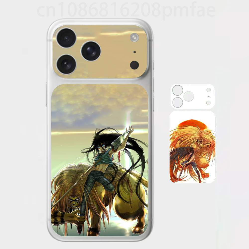 

Аниме Ушио и Т-Тора 3D наклейка на весь корпус для iPhone 17/Pro/Pro Max Цветная задняя защитная наклейка iPhone17pro