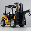1:24 Forklift Crane Industrial Handling Vehicle Alloy Metal Diecast Model Car Collection Hobby Decoration Gifts Children Toy Car