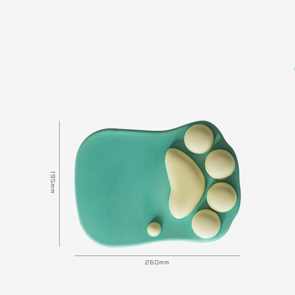 Katzenpfote Mauspad Mehrzweck Cartoon Rutschfest Ergonomisches Mauspad mit Handgelenkstütze für Heim- und Büroarbeit