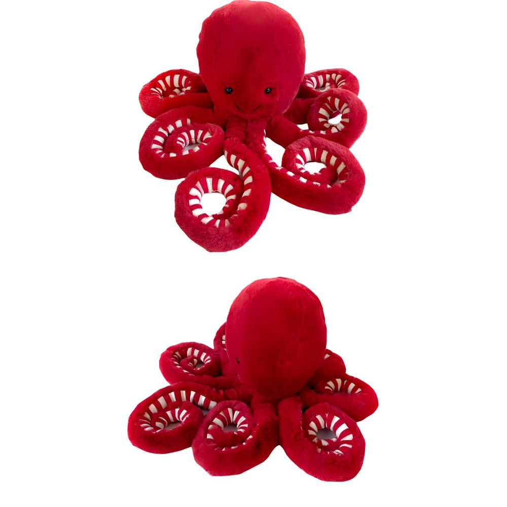 Jellycat Ocean Series Red Octopus Cute Doll Plush Figure Sitting Height 27cm/47cm Height