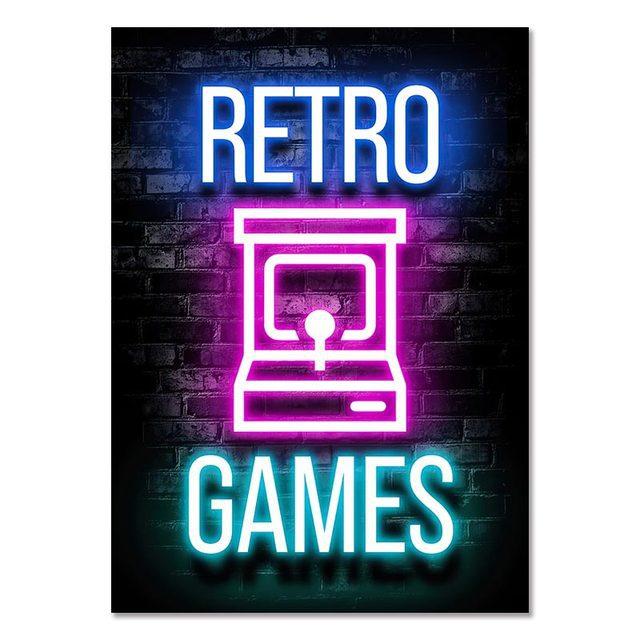 Gaming Room Decoration Poster Wall Art Video Game Canvas Painting Playroom Decor Picture for Gamer Boy Bedroom Prints Decor
