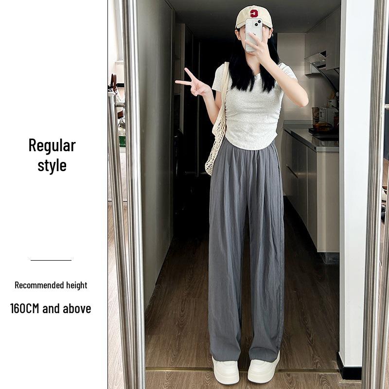 Drapey Wide Leg High Waist Summer Pants for Women - Slimming and Floor-Length, Yamamoto Style 2025