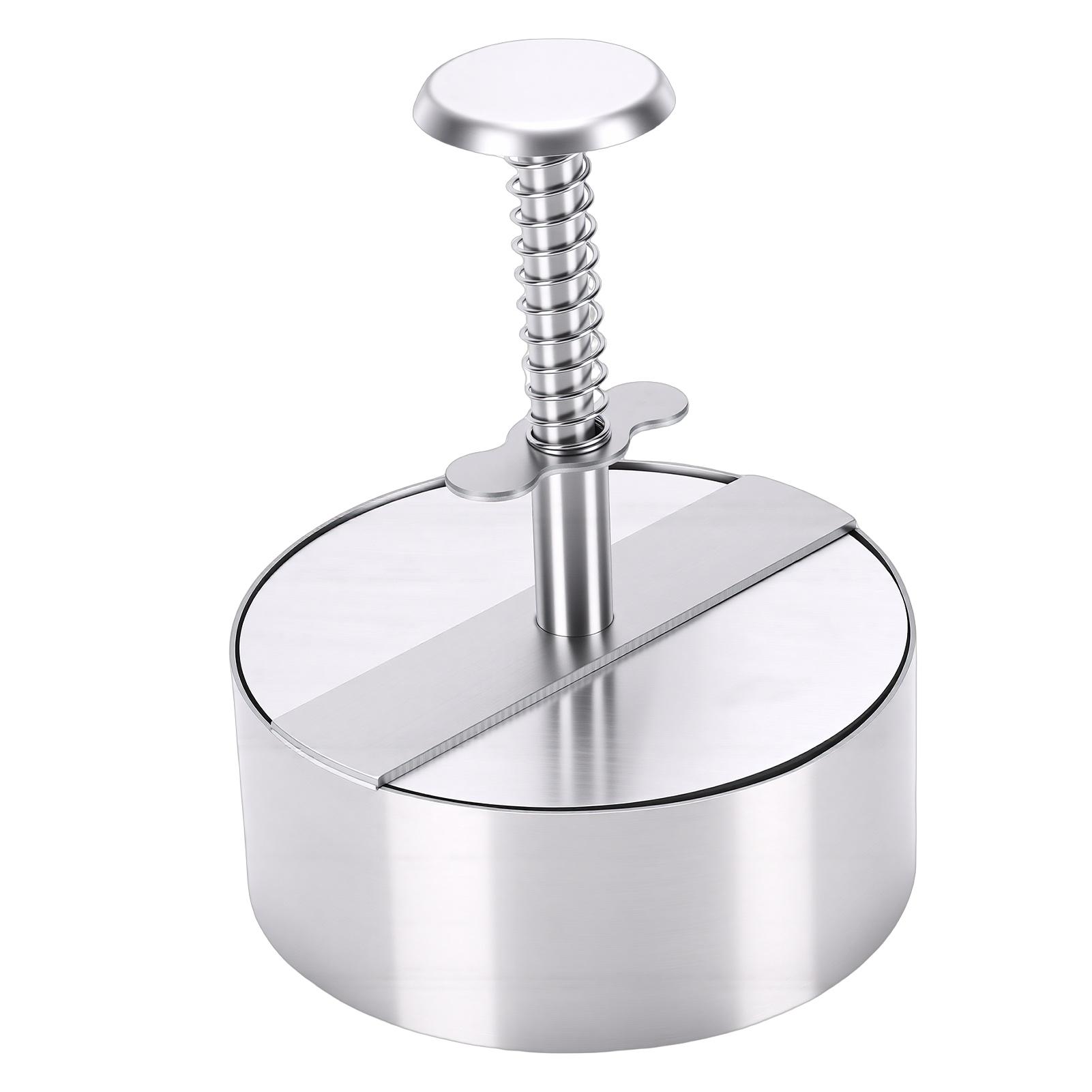 Burger Press, 4.5 Inch Hamburger Press, 304 Stainless Steel Non Stick Burger Patty Maker for Beef, Vegetables, Rice