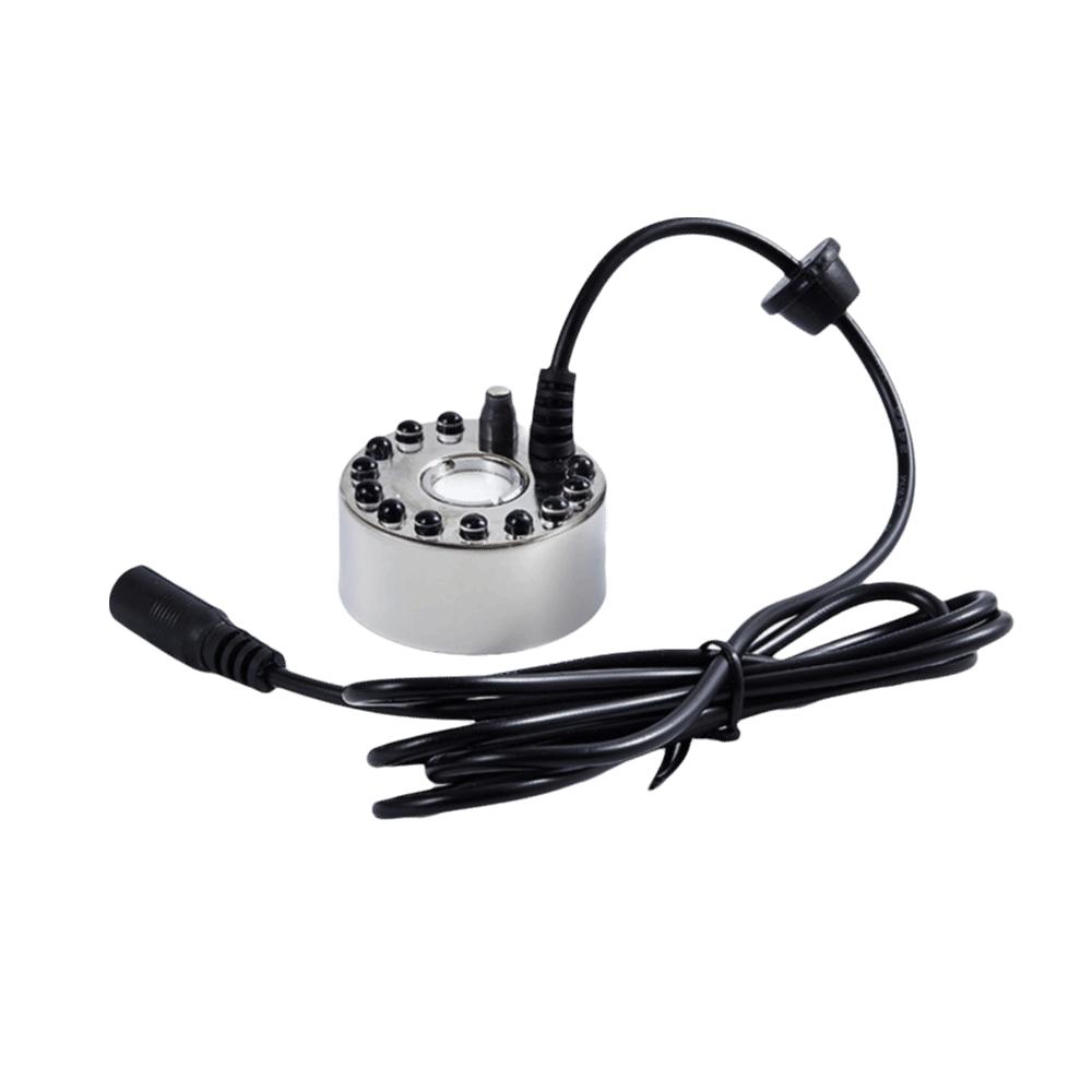 Colorful Light Landscape Mist Maker Ultrasonic Atomizing Head Nebulizer Ultrasonic Fogger Indoor Landscaping Pond Decor