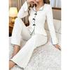 Women Two Piece Long Sleeve Pajama Set Casual Warm Home Loungewear Sleepwear