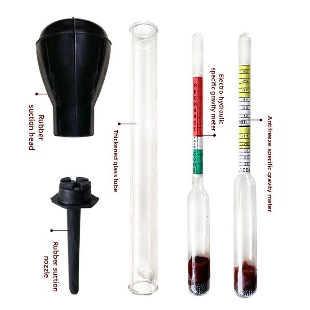 Automobile Safety Inspection Tools Car Battery Hydrometer 10.8 Inch Deep Cycle Electric Hydraulic Density Meter Precision