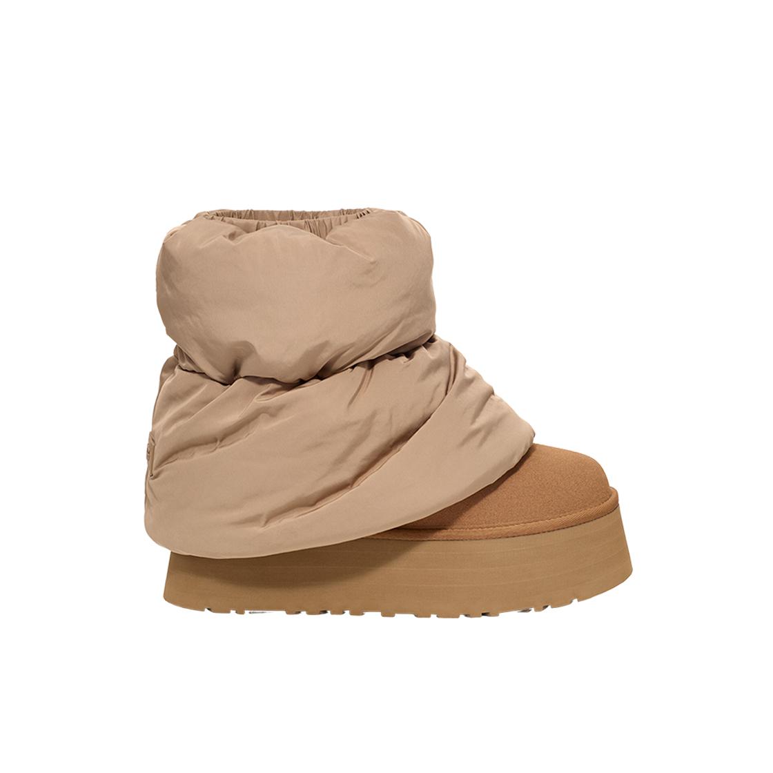 UGG Classic Mini Dipper Puffer Амфора Каштановый Женские Кроссовки Коричневый 1158275-AHS 38
