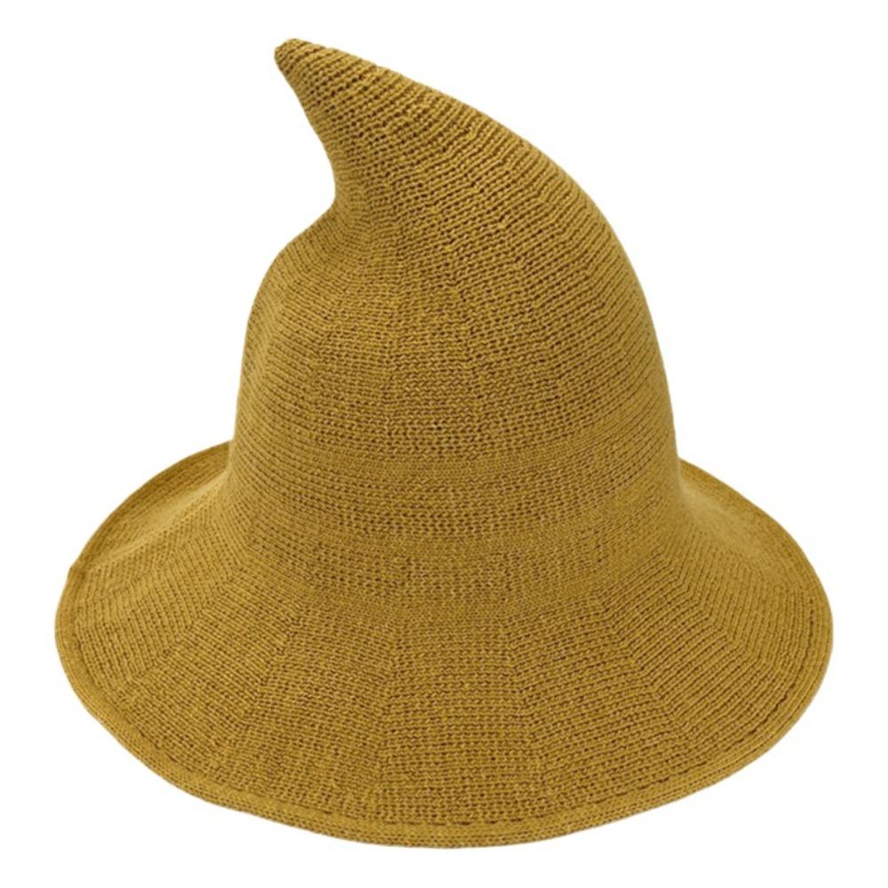 Solid Color Halloween Witch Hat High Quality Costume Hat Fashionable Magical Hat For Women