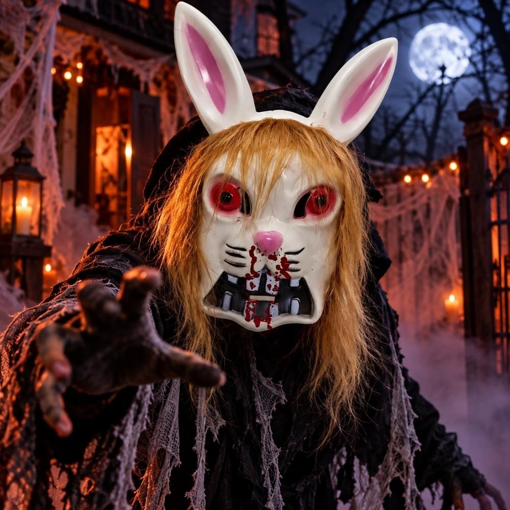 Blutig gruselige Tiere Maske Spukige erschreckende Cosplay Maske Halloween Hasenmaske Halloween Party