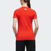 Adidas Logo Sports Round Neck Short Sleeve T-Shirt Women Tops Red DY8695