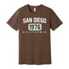 San Diego California 1976 Vintage Graphic Tee Unisex Short Sleeve Cotton T Shirt