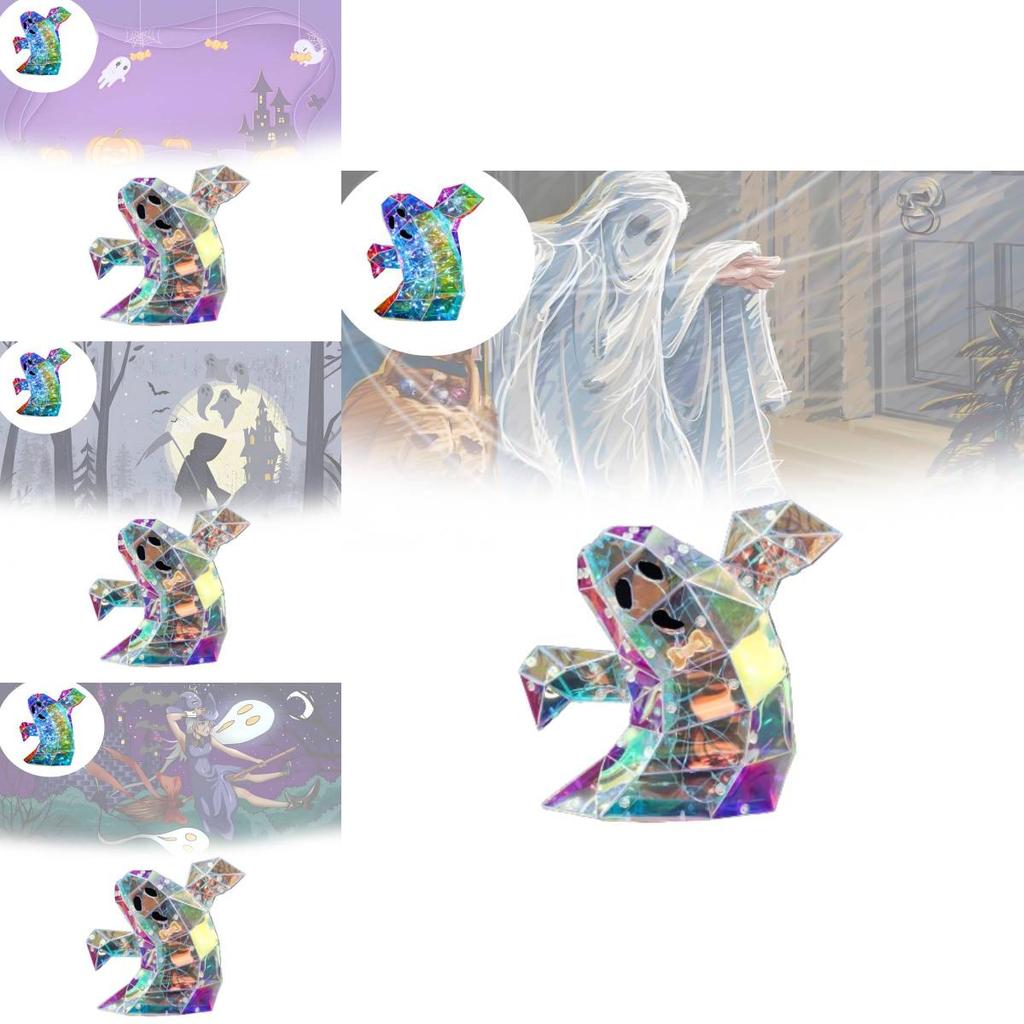 Transparente Bunte 20cm Halloween Geisterdekoration für Gruselige Atmosphäre Aufbau