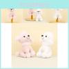 Cute Poodle Plush Keychain Fluffy Teddy Dog Bag Charm Couple Key Holder Gift