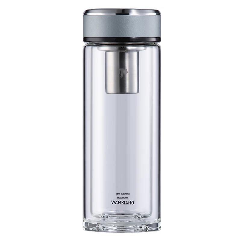 Wanxiang Double Wall Glass Tea Infuser Bottle