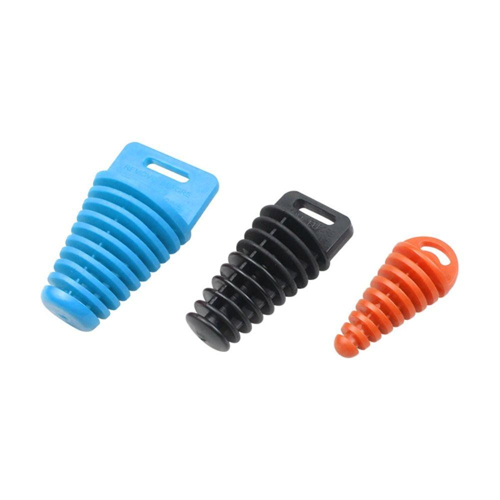15-62mm Motorcycle Exhaust Pipe Plug Dust-proof Water Proof Exhaust Wash Plug PVC Universal Tailpipe Rubber Air Bleeder Plug