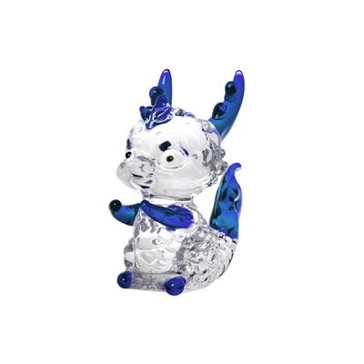 Zodiac Dragon Figurine Glasswork K9 Stylish Zodiac Dragon Dragon Handmade Crystal Dragon Auspicious and New Year Interior Healing Present Feng Shui