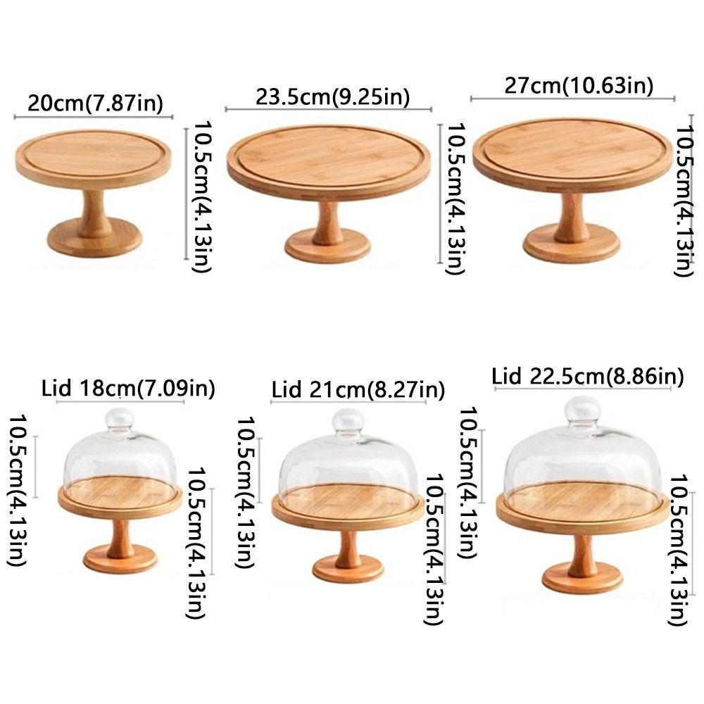 Vintage Wooden Cake Stand Transparent Cake Display Stand Dessert Stand  Afternoon Tea