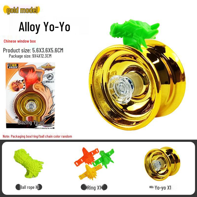 Free Shipping Alloy Yo-Yo: Luminous Competition & Sleep-Supporting Toy for Kids