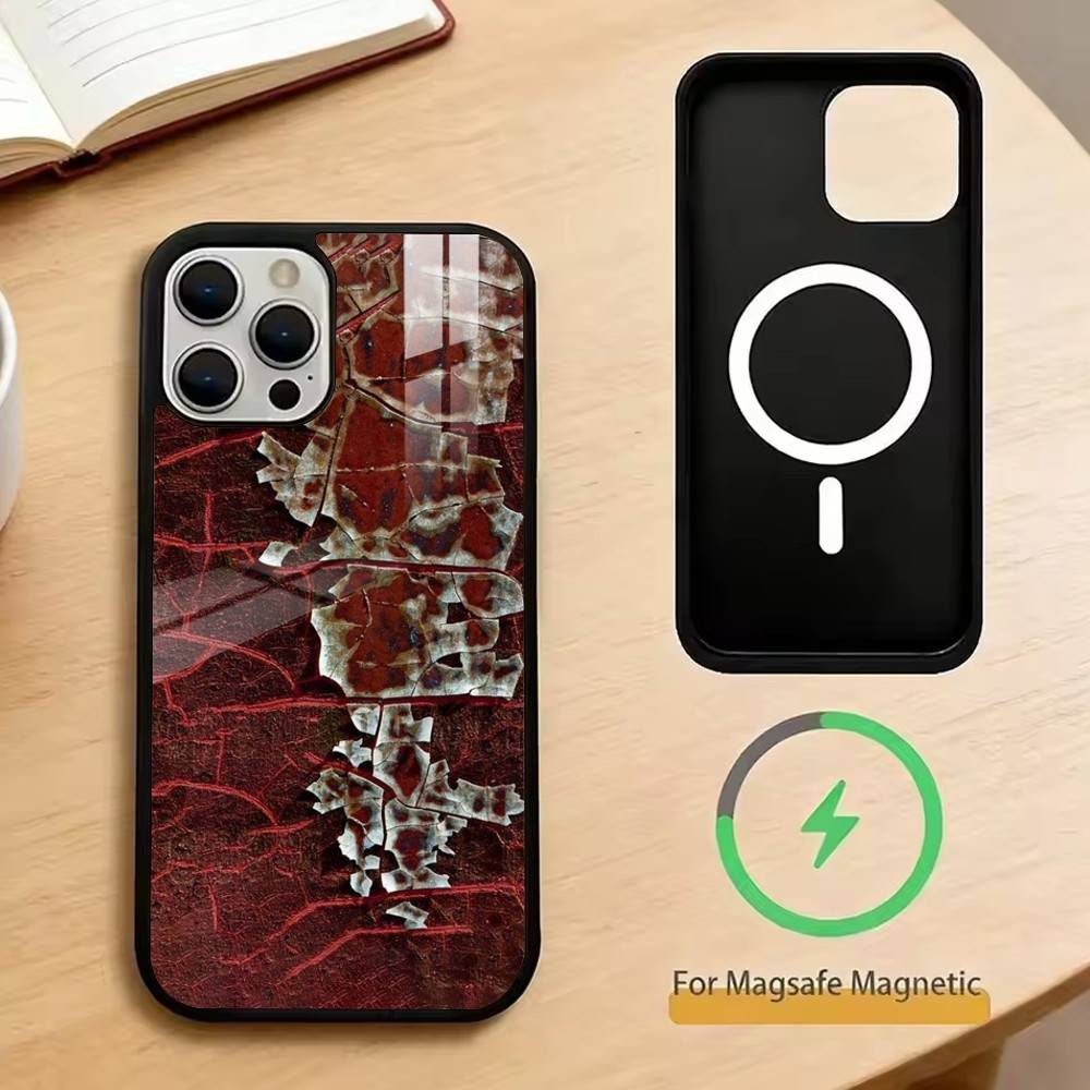 Rust Beauty Phone Case For iPhone17,16,15,14,13,12,11 Plus,Pro Magnetic with Magsafe Wireless Charging