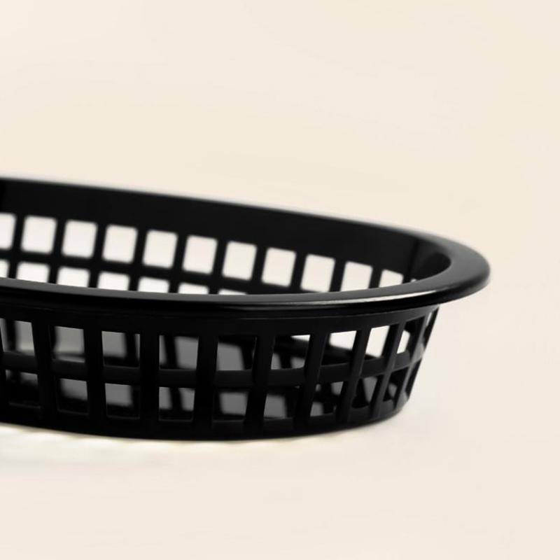 Fast Food Körbe, Serviertablett aus Kunststoff für Deli Hähnchen Burger Sandwiches Pommes - Gastronomie-/Restaurantbedarf