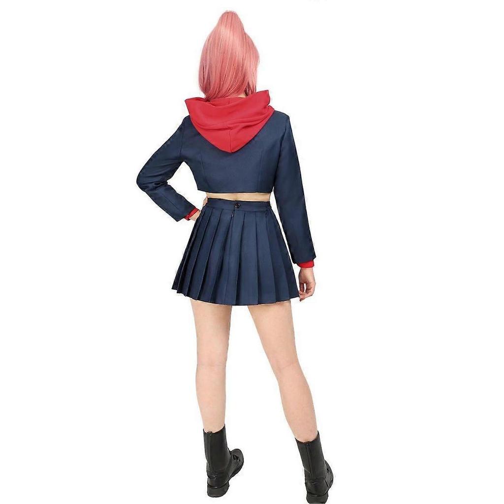 Jujutsu Kaisen Ryomen Sukuna Cosplay Costume Women Hoodie Pleated Skirt Halloween Uniform Less