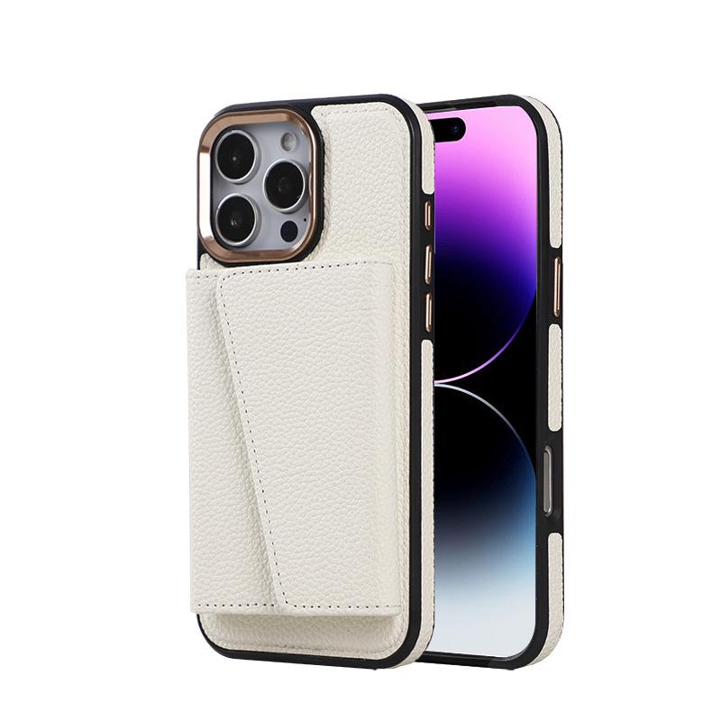 

Магнитный чехол 2-в-1 MagSafe для iPhone 17 с зеркальной металлической рамкой камеры и кнопками iPhone 13 Pro Max (6.7) белый