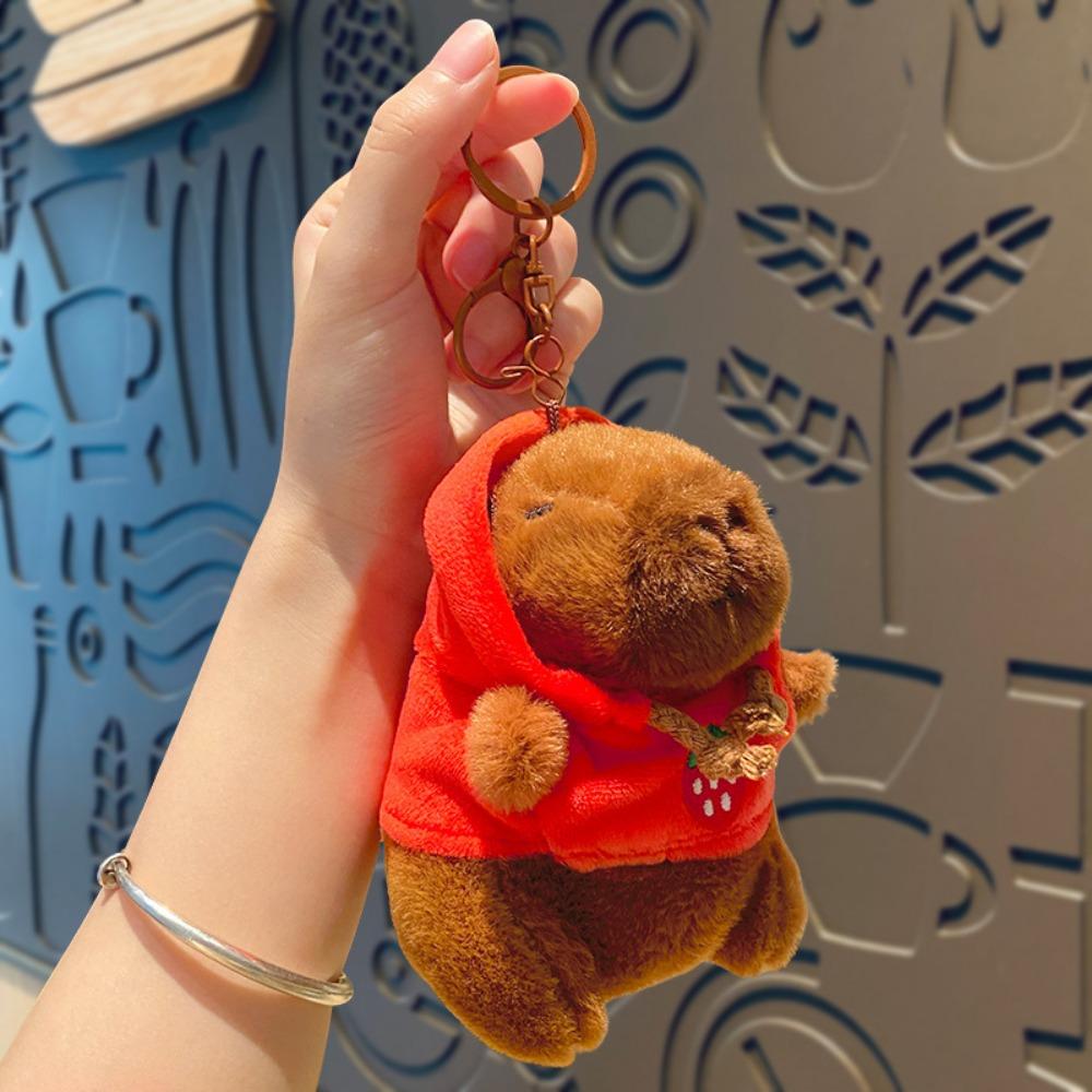 

Fruit Capybara Plush Keychain Ornaments Capybara Plush Keyring Capybara Plush Pendant Bag Pendant красный
