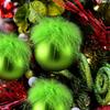 12Pcs Bright Velvety Plush Christmas Tree Balls Premium Holiday Decors For Homes Window Party Decoration