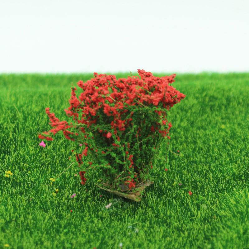 

1 шт. кукольный домик своими руками украшение 1/12 кукольный домик миниатюрный разноцветный цветок куст зеленое растение цветок модель игрушка красный