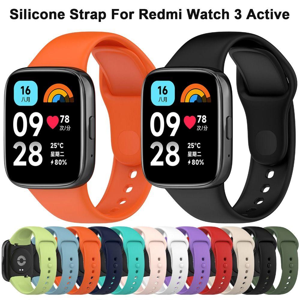Silikonowy Pasek Do Smartwatcha Redmi Watch 3 Active Zamienny Sportowy Bransoletka Opaska na Nadgarstek do Paska Redmi Watch 3 Active