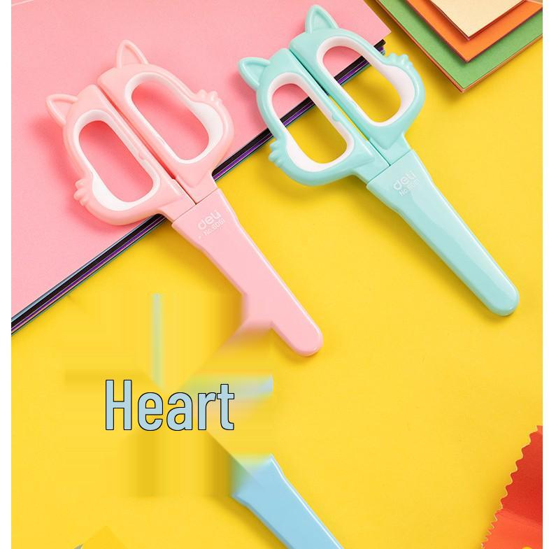 Deli Kids' Safety Scissors with Round Tip - Ideal for Crafts & Paper Cutting, Model 6023 - Perfect Children's Day Gift