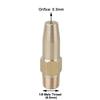 Brass Material High Pressure Cutting Nozzle Brass Water Jet Nozzle  Paper Mill Trimming