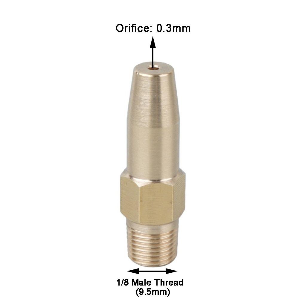 Brass Material High Pressure Cutting Nozzle Brass Water Jet Nozzle  Paper Mill Trimming