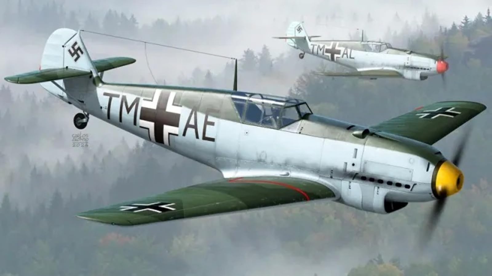 

AZ Model 1/72 Scale Fighter Bf109B Bertha Freedom s Edge Plastic Model Kit AZM7888 (Airplane)