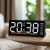 LED Display Clock Travel Sized Kids Room Nightlight Clock Quiet Bedroom Digital Clocks Perfect For Dorms Hotel