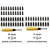 40/20 Pcs Tire Repair Rubber Nail with Screwdriver Set Vacuum Tire Repair Rubber Screws for Car Motorcycle Tire Puncture Repair
