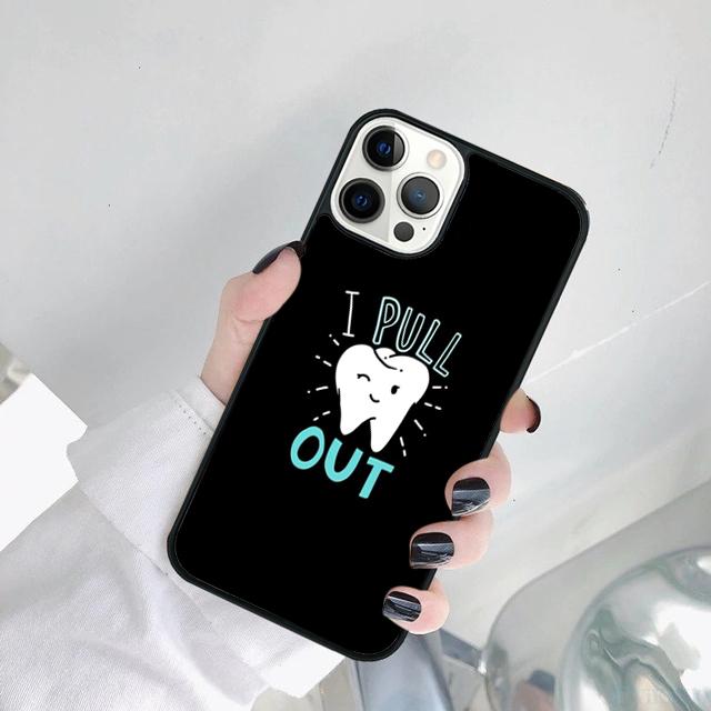 Funny Dental Dentist Quotes Phone Case Cover For iPhone 17 Air 15 Pro MAX 16 Plus 14 12 11 13 coque