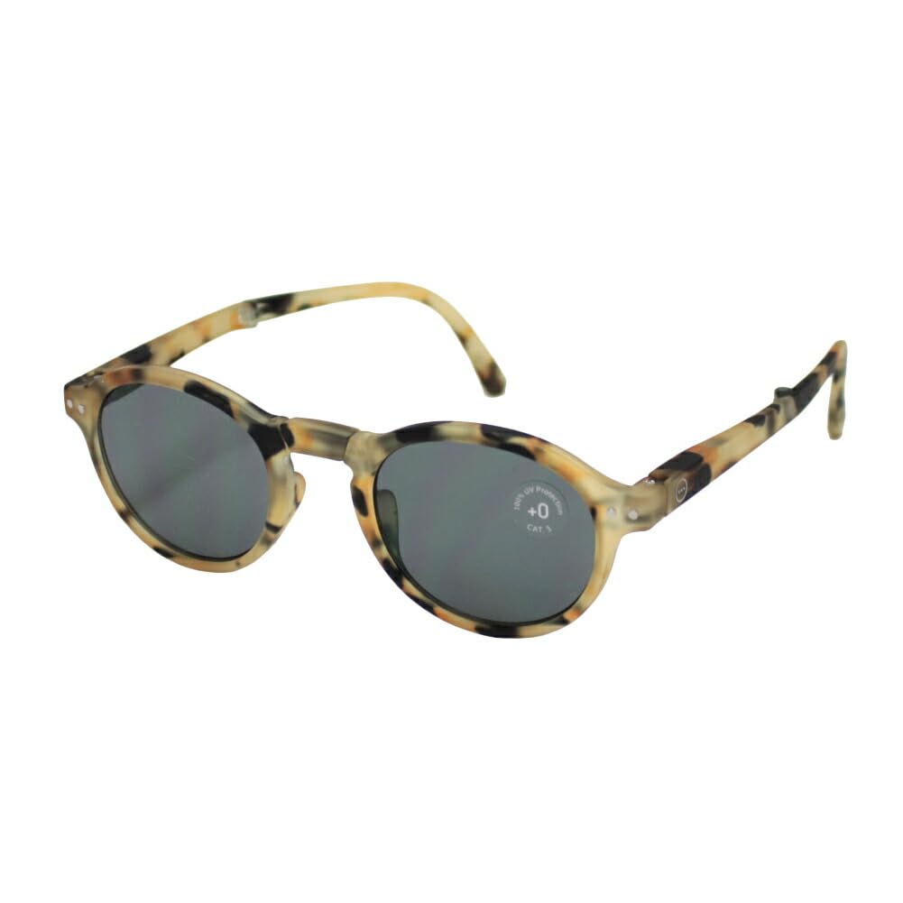 Izipij Folding Boston Model F Sunglasses, (Light Tortoise/Gray)