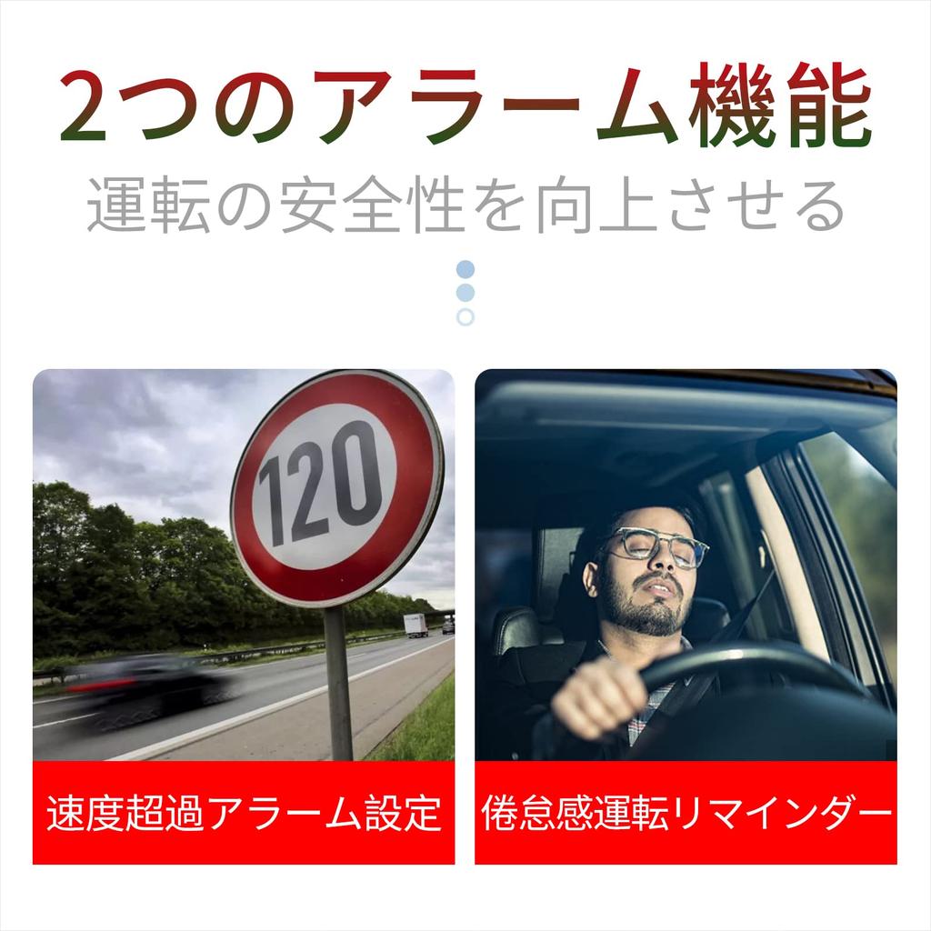 Wiiyii G7 GPS Car Speedometer, Car Head-Up Display HUD, Speed Violation Reminder and Fatigue Driving Reminder, Applicable to Vehicles